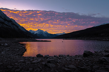 Mountains Reflection In Water Body , mountains, nature HD wallpaper