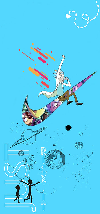 Rick and Morty, ricksanchez, art, mortysmith, cartoon, nike, android, jordan, air, ios, anime HD phone wallpaper