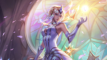 Lux, angel, league of legends, online game, warrior HD wallpaper