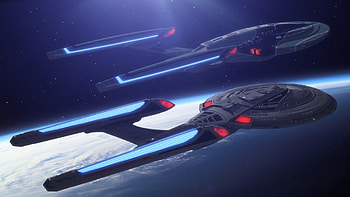 Star Trek starships, Awe-inspiring visuals, Iconic vessels, Deep space exploration HD wallpaper