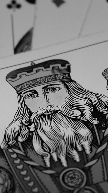 Ace King, King, Black And White HD phone wallpaper