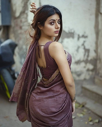 Saree Babe, eye, hair HD phone wallpaper
