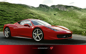 Ferrari 458 Italia, video game, Forza Motorsport 4 HD wallpaper