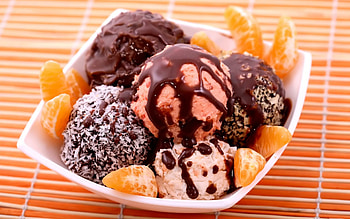 Variety of scoops, Ice Creams HD wallpaper