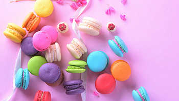 Colorful macarons, Irresistible sweet treats, Delectable confectionery, Vibrant and enticing HD wallpaper
