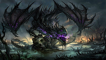Angry dragons, Ferocious creatures, Tense atmosphere, Intense energy HD wallpaper