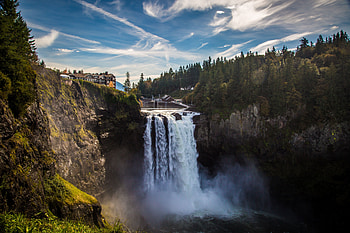 Landscape, Nature, Water, Waterfall, Spray, Break, Precipice HD wallpaper