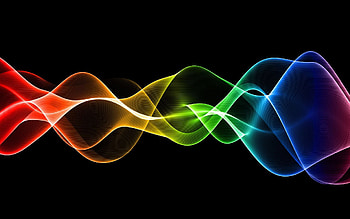 Abstract, Smoke, Waves, Rainbow, Shine, Light, Beams, Rays, Iridescent HD wallpaper