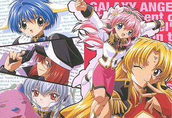 Galaxy~Angel :Destiny Angel, females, ranpha, ga team, , forte, normad, mint, milfeulle, anime, galaxy angel, vannila HD wallpaper