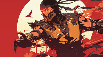 Scorpion in Action - Mortal Kombat, video game, Mortal Kombat, Scorpion (Mortal Kombat) HD wallpaper