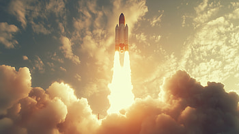 Stunning Rocket Launch, rocket launch, rocket, Launch, space, cloud HD wallpaper