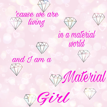 Material Girl, madonna, magenta, pink HD phone wallpaper