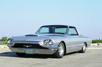 1965-Ford-Thunderbird, Silver, 1965, Classic, Ford HD wallpaper
