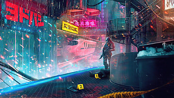 Cyber Crime , cyberpunk, artist, artwork, digital-art HD wallpaper