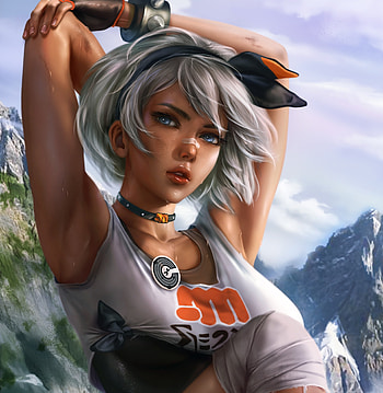 White hair girl, beautiful, blue eyes, art HD phone wallpaper