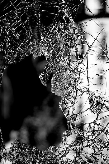 Macro, Glass, Bw, Chb, Cracks, Crack, Shards, Smithereens, Broken HD phone wallpaper