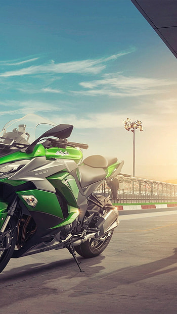 Ninja Bike, Beautiful Background HD phone wallpaper