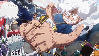 Anime, One Piece, Monkey D. Luffy, Gear 5 (One Piece), Kizaru (One Piece) HD wallpaper