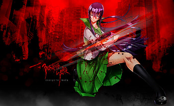 High School Of The Dead, saeko busujima, anime, dead HD wallpaper
