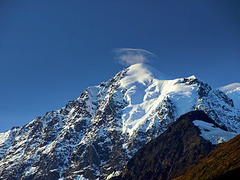 Nature, Snow, Mountain, Vertex, Top, Snow Covered, Snowbound, Slope HD wallpaper