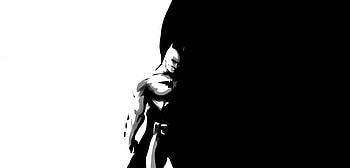 BW, batman, minimal HD wallpaper