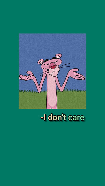 I don't care, thepinkpanther, pembepanter, cartoons, idontcare, cizgifilm HD phone wallpaper