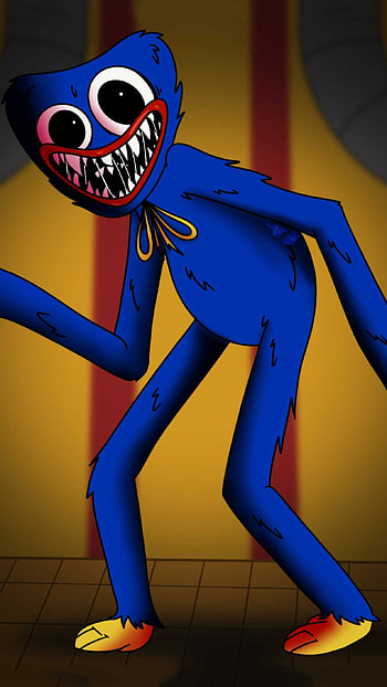 Huggy Wuggy, Poppy Playtime character, Vibrant , Gaming joy HD phone wallpaper
