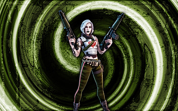 Tess, green grunge background, Fortnite, vortex, Fortnite characters, Tess Skin, Fortnite Battle Royale, Tess Fortnite HD wallpaper