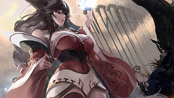 Ahri League Of Legends HD wallpaper