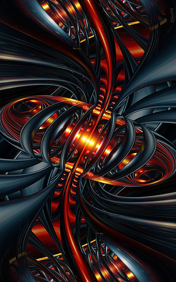 Abstract, 3D, Lines, Fractal, Glow, Intricate, Confused HD phone wallpaper