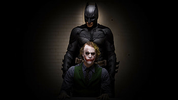 Batman and Joker, The Dark Knight HD wallpaper