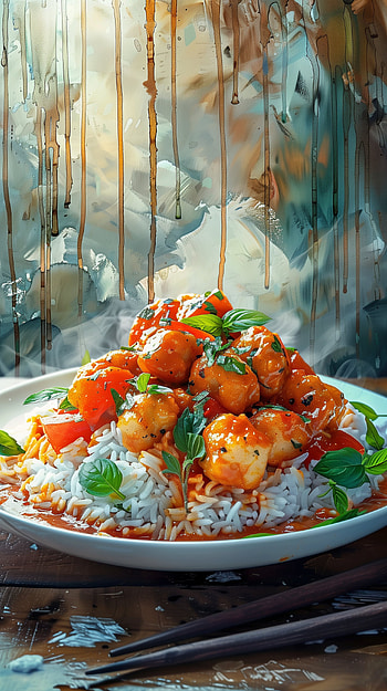 Delicious Rice Dish Feast - Food, food HD phone wallpaper