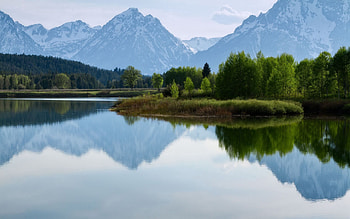 Nature, Sky, Mountains, Lake, Fog HD wallpaper