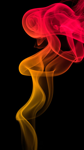 Smoke, Yellow Red HD phone wallpaper