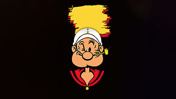 Popeye , popeye, cartoons, dark, black, artwork, digital-art HD wallpaper