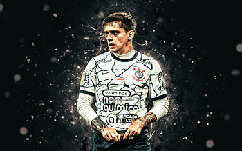 Fagner, , Corinthians FC, Brazilian Serie A, soccer, brazilian footballers, Fagner Conserva Lemos, white neon lights, football, Fagner , Fagner Corinthians HD wallpaper