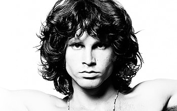 Monochrome, Jim Morrison HD wallpaper