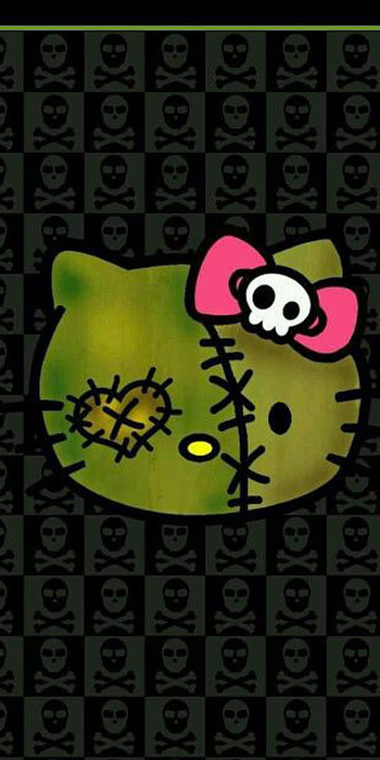 Hello kitty, art, facial expression HD phone wallpaper