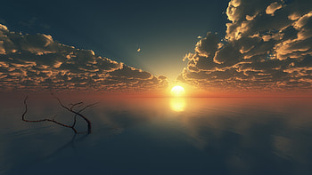 Clouds, Sunrises HD wallpaper