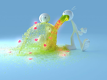 Puke is art!, abstract, aequus, art, other, mihi, puke, is HD wallpaper