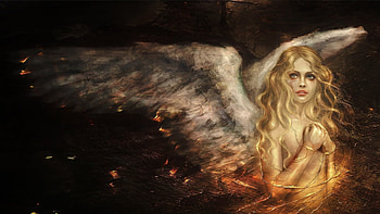 dream angel, angel, dreams, abstract, fantasy HD wallpaper