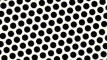 polka dots black white hexagon floral white HD wallpaper