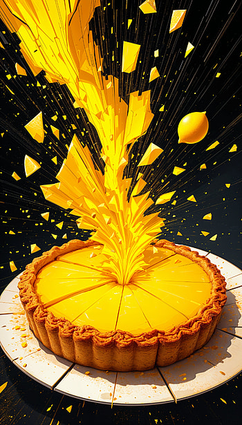 Lemon Pie Explosion: A Vibrant , explosion, yellow, dessert HD phone wallpaper