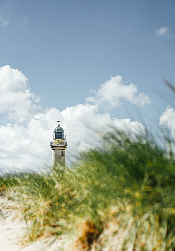 Nature, Grass, Sky, Building, Coast, Lighthouse HD phone wallpaper