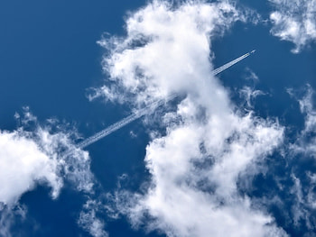 Nature, Sky, Clouds, Plane, Airplane, Track, Trace HD wallpaper