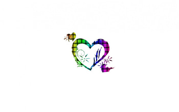 Hearts, love HD wallpaper