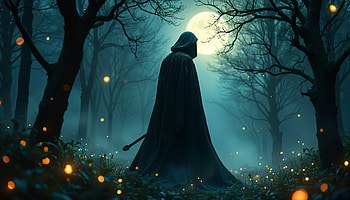 Mystical Shadows: A Ultra Experience, shadow, Solitary, moonlit forest, fantasy HD wallpaper