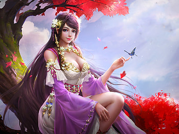 Lovely Girl, digital, art, fantasy, , girl, woman HD wallpaper