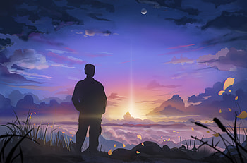 Sunset Silhouette , silhouette, artist, artwork, digital-art, deviantart HD wallpaper