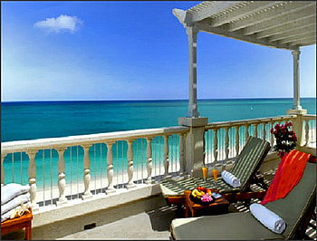 Contentment, sand, towels, chaise lounges, relax, retreat, balcony, beach, summer, lounges, water, terrace HD wallpaper